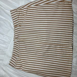 High waisted stripped skirt